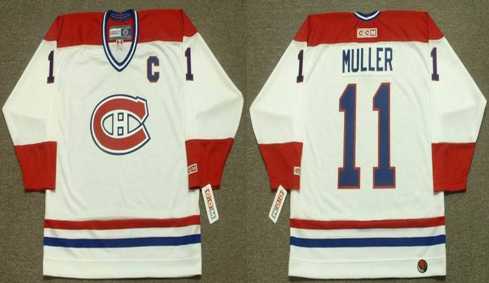 2019 Men Montreal Canadiens #11 Muller White CCM NHL jerseys->montreal canadiens->NHL Jersey